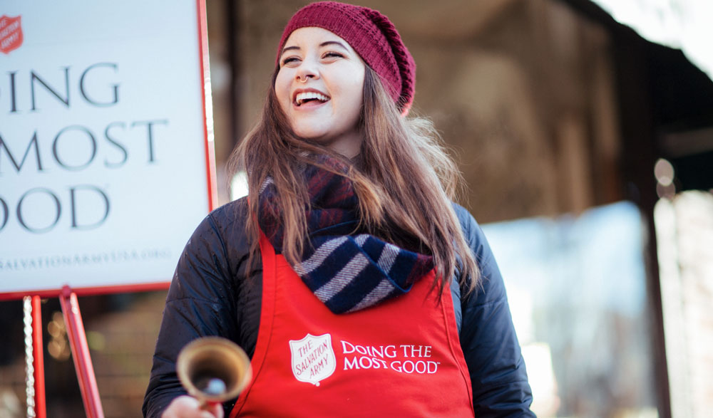 Salvation Army Ringing the Bell